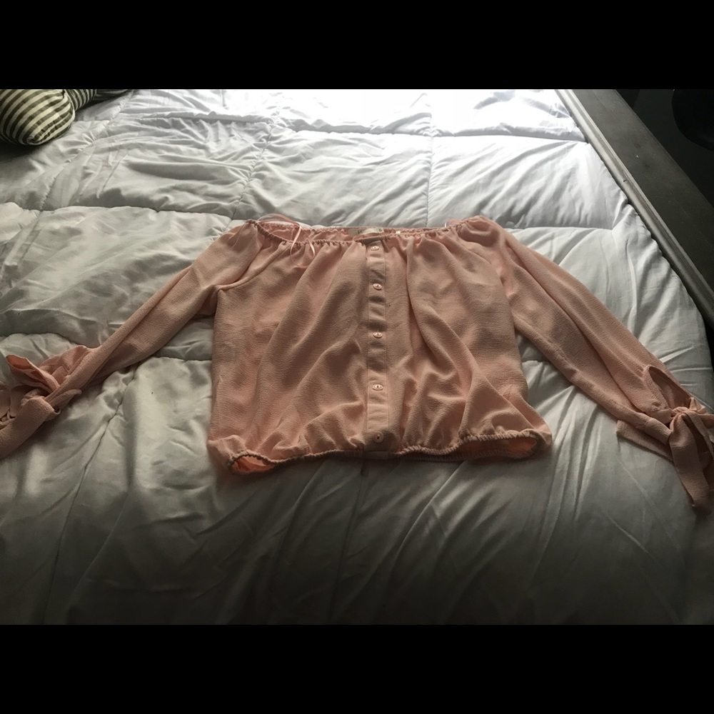 Long sleeve pink shirt